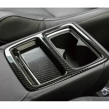 

Water Cup Cover Trim Holder 2018 2019 Car ABS Carbon Fiber Style Black