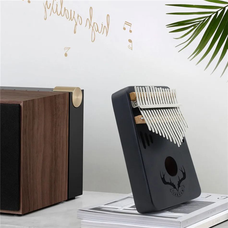 

Kalimba 17Keys Thumb Piano with Tune Hammer Portable Wooden Finger Piano with Bag Need No Music Basis Gift Develop Hobbies