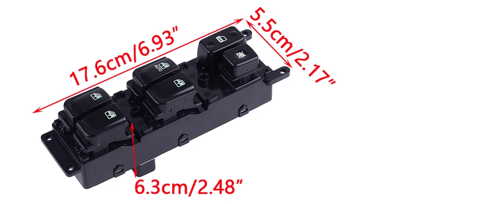 DWCX 93570-3K010 автомобильный передний левый Главный Силовой дверной электрический стеклоподъемник регулятор подходит для hyundai Sonata