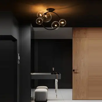 

g9 led Iron Glass LED Lamp.LED Light.Ceiling Lights.LED Ceiling Light.Ceiling Lamp For Foyer Bedroom