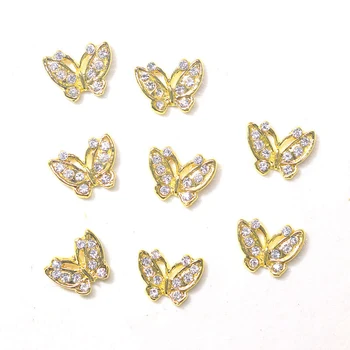 

10 PCS 3D Butterfly Nail Rhinestones for Nails Decor Nail Art Crystal Nail Studs for Women Girls Nail Art @ME88