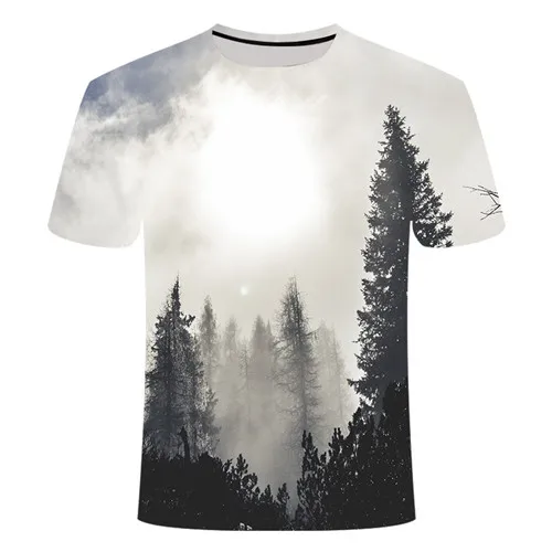 Летняя футболка, футболки с 3D принтом, футболка с естественным ночным видением, короткий рукав, мужская и женская Повседневная 3d футболка - Цвет: TX240