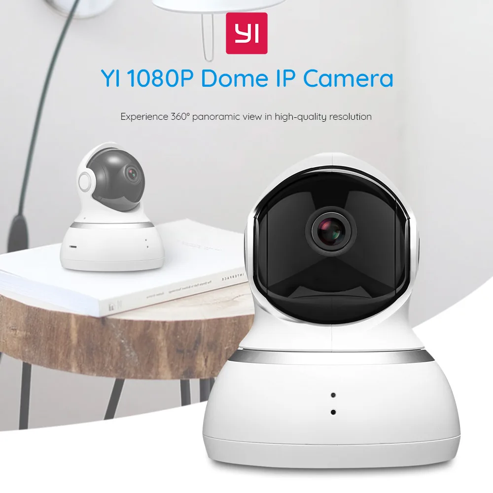 Yi dome камера IP 1080P Wifi Беспроводная сигнализация обратная связь домашняя система видеонаблюдения 360 градусов покрытие ночное видение ЕС