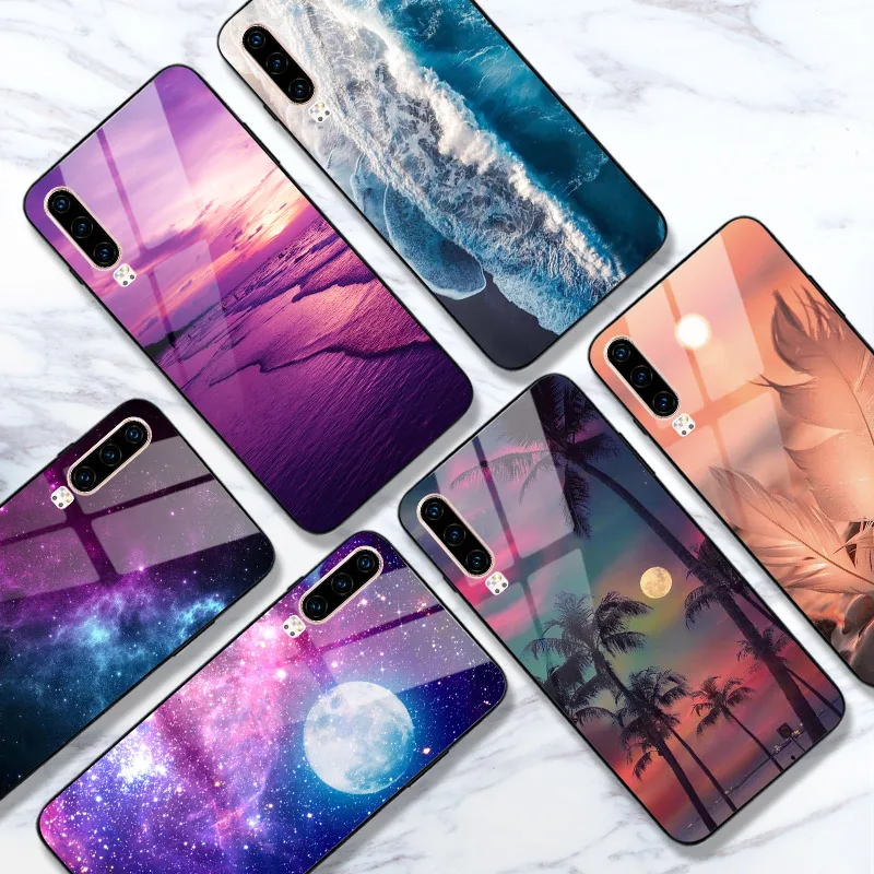Глянцевый глянцевый чехол для Huawei P30 P40 Lite P20 30 40 Pro E P Smart Z Plus 2019 2021|Бамперы| |