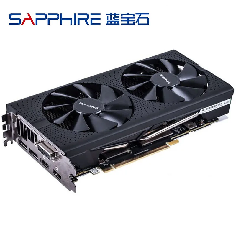 Rx 570 Sapphire / Nitro Scheda Grafica Pc Gaming Computer Gddr5 Per Amd Radeon Rx570 4Gb Schede Video Placa De Video Gpu Dvi Usato
