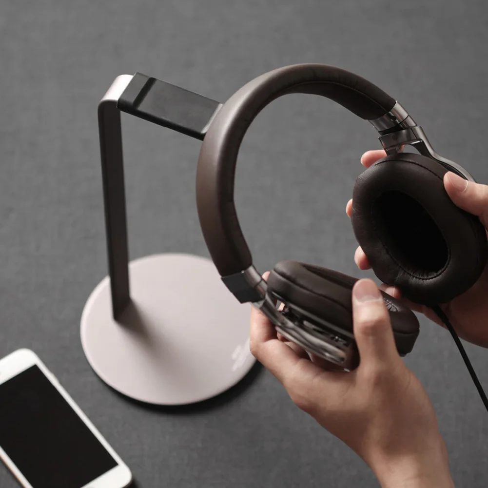 Durable Aluminium Alloy Headset Stand Holder Desktop Headphone Display Rack Bracket Convenient To Use