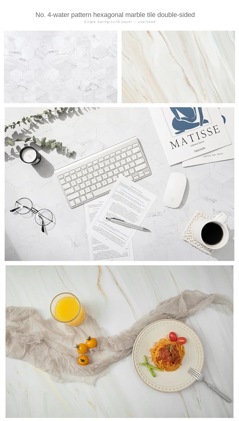 57*87cm Photography Backdrops Marble Wood Grain 2 Sided Waterproof Backgroud Cosmetics Photo Background for Studio Photo