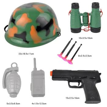 

HOT OCDAY Children's toy camouflage suit hat Creative role-playing children simulation fire parent-child toy with helmet