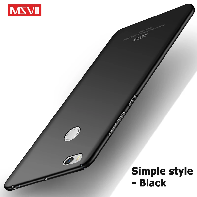 Simple black Для Xiaomi mi Max 2 3 Чехол MSVII тонкий матовый чехол для Xiaomi mi Max2 Max3 чехол Xio mi Max 3 2 PC чехол для Xiao mi Max 2 3 чехол s - Цвет: Simple black