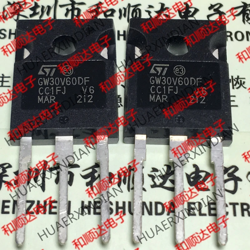 10PCS/LOT New and original GW30V60DF STGW30V60DF TO-247 600V 30A