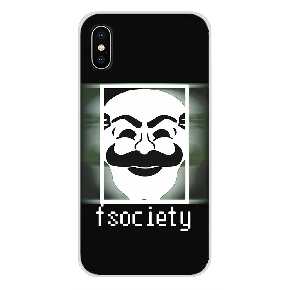images 10 Г-н Робот Fsociety для Apple IPhone X XR XS MAX 4 4S 5 5S 5C SE 6 6S 7 8 Plus, ipod touch 5 6 Аксессуары для мобильного телефона чехлы - Цвет: images 10