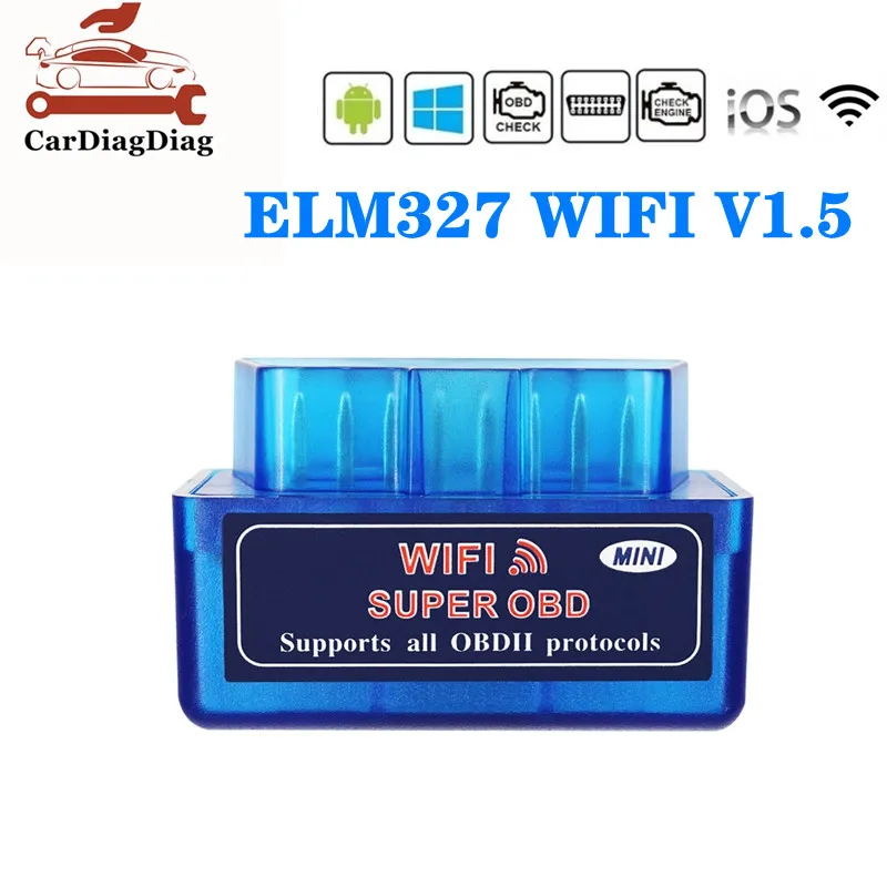 

ELM327 WIFI V1.5 For iOS Android PC Car Scanner Code Reader ELM 327 Wifi V1.5 Auto OBD 2 Interface Diagnostic Tool