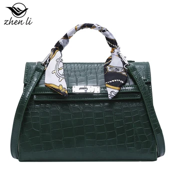 

Women's PU leather bag crocodile shoulder Crossbody Bag 2020 summer fashion women's bag small fold women's messenger bag