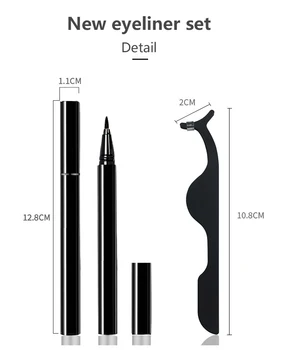 

New 3 Pairs Magnetic Eyelashs set Reusable Eyelash Extension 3D Eyeliner Liquid Eyelashes Set tool