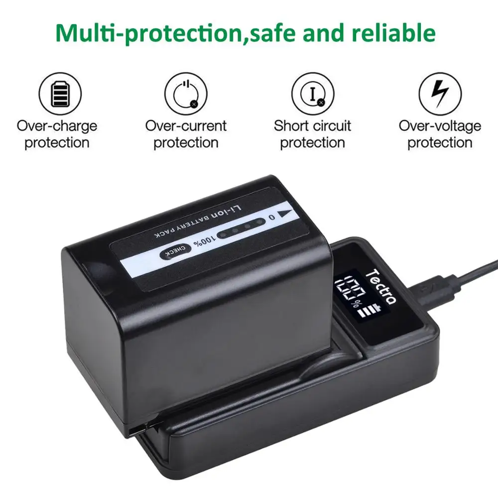5600mAh Battery/LED Charger for Panasonic Cameras