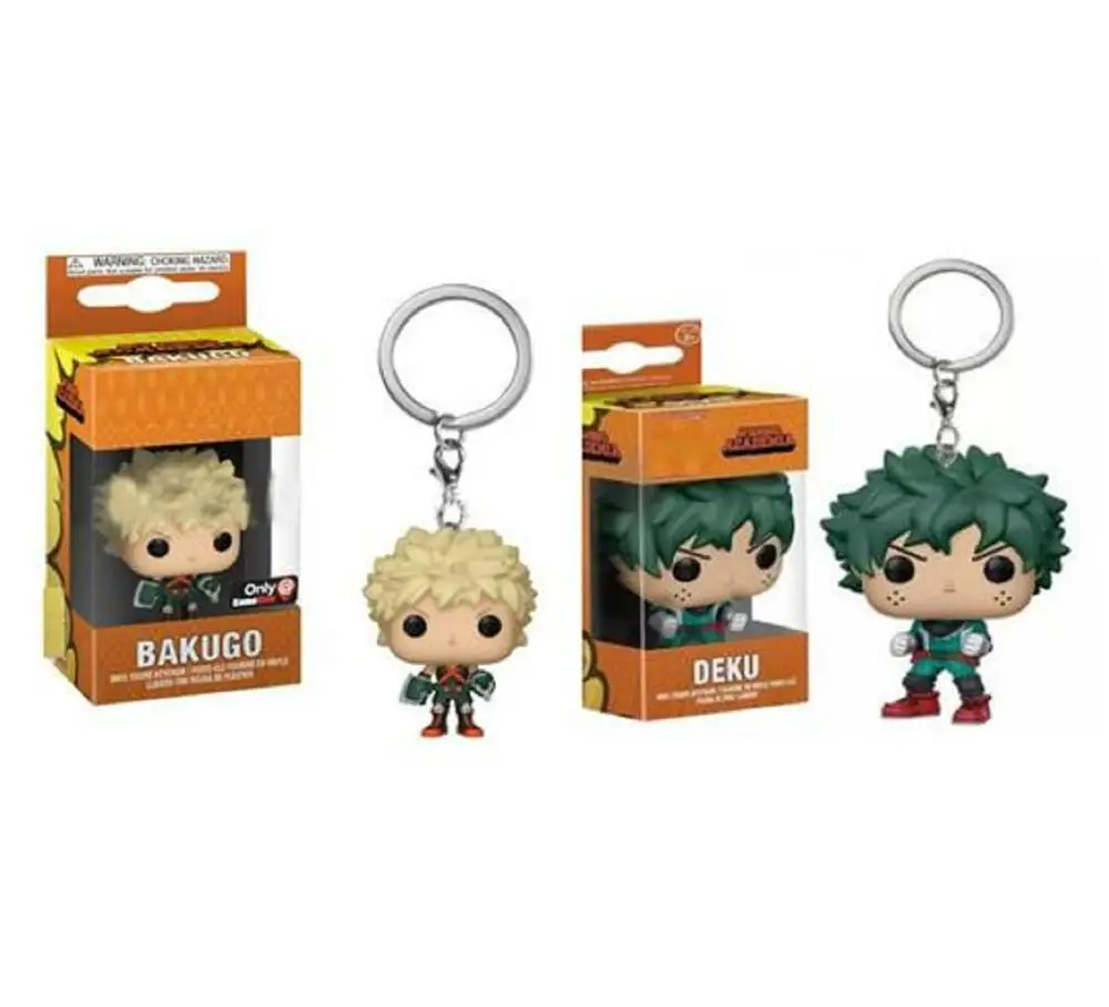 Поп мой герой Академия брелок Deku и Bakugo экшн-Фигурки карманные игрушки подарок на