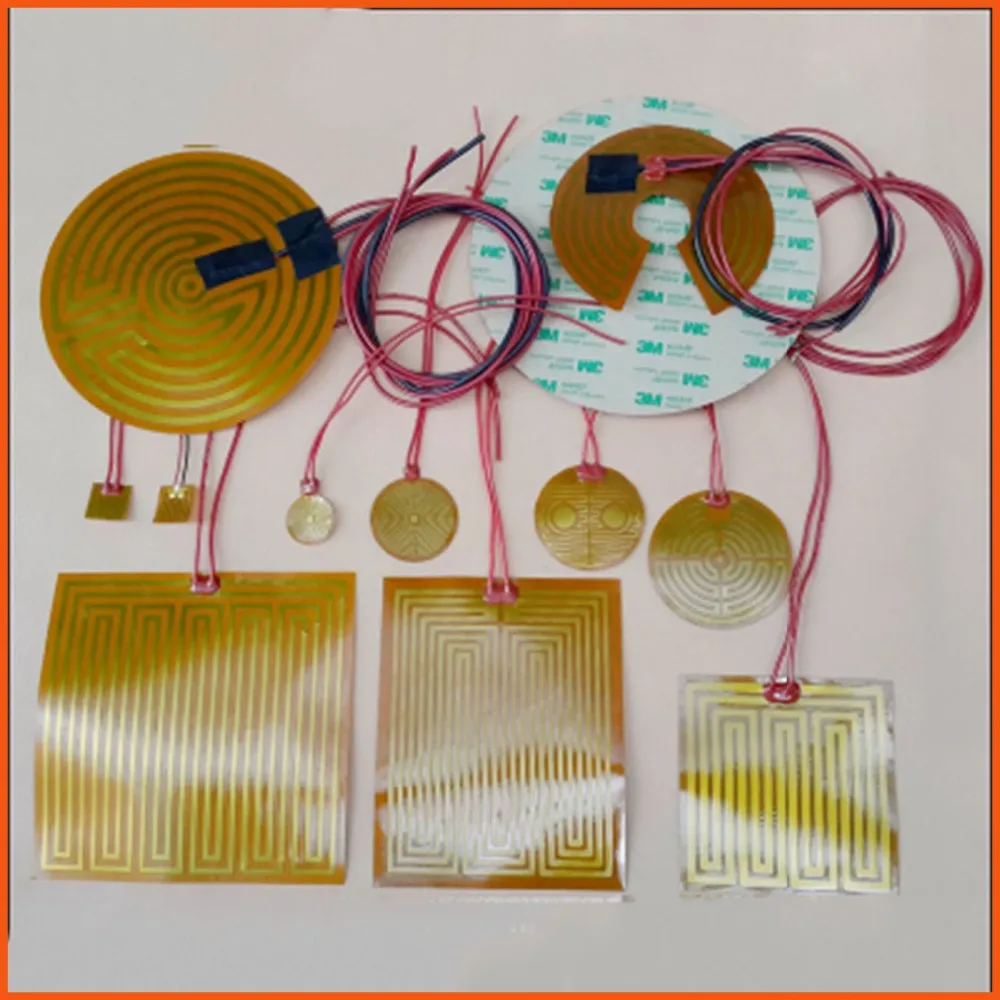 

24V 100W element heating Print PI film polyimide heater heat rubber electric flexible oil heated bad heating pad Industrial Heat