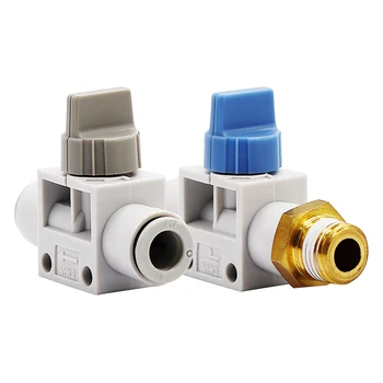 

Free shipping 6Pcs Manual valve VHK2 -M5-M5 01S-01S tracheal switch valve