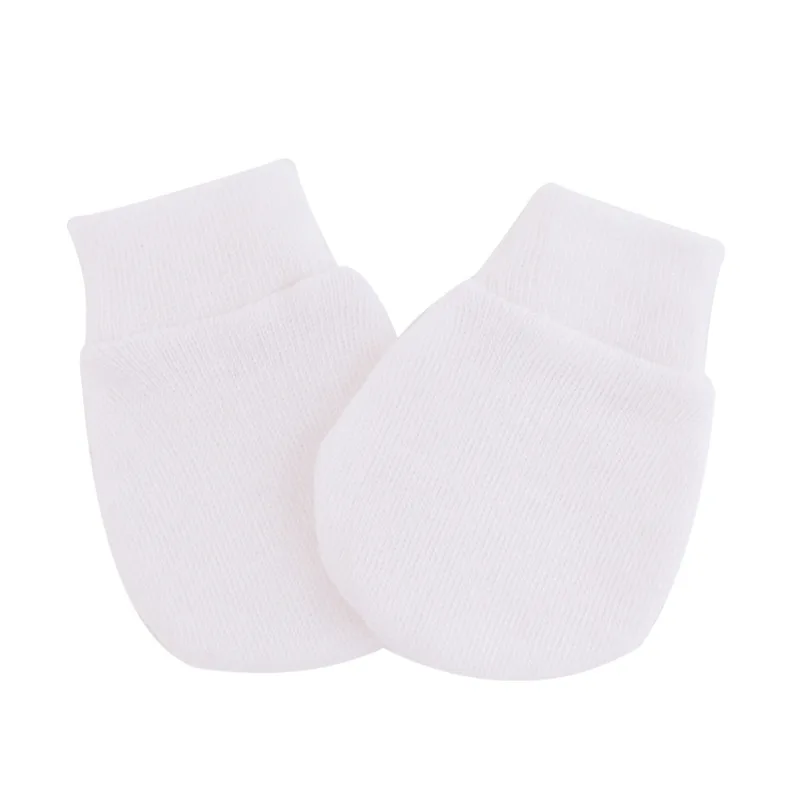 Summer thin solid color infant gloves baby gloves fashion anti scratching newborn protection face cotton scratch mittens