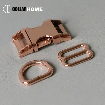 

200 sets metal release buckle 3/4" 20mm D ring knapsack connecting clasp belt buckle tri-glide dog collar pet supplies accessory