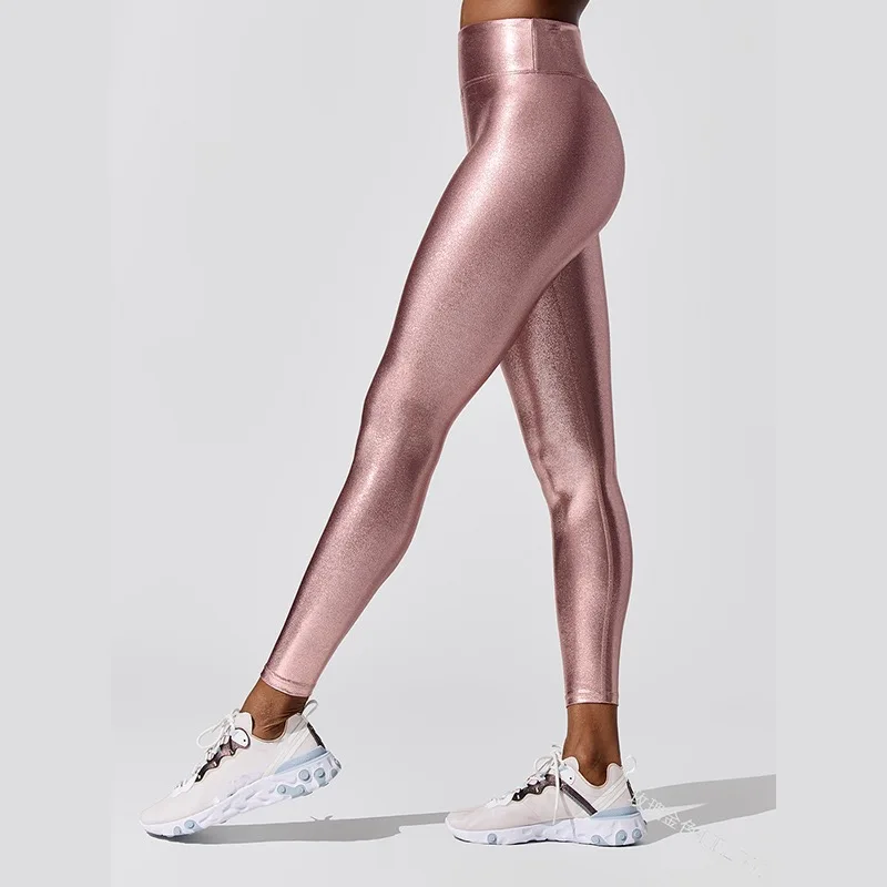 Faux Leather Leggings For Women Tummy Control High Waist Stretch Shiny  Pleather Pants Tights Partyclub Metallic Leggings Ouc1187 - Leggings -  AliExpress