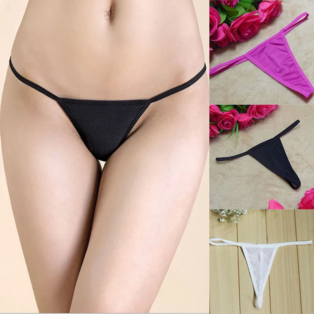 3 Colour Women Fashion Cosplay Sexy Lingerie See-thru G-string Knickers T Back Brief Panties Underwear Thongs V-string | Женская одежда