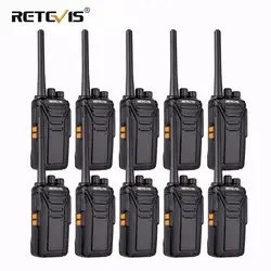 10 штук Retevis RT27 рации лицензий радио ПМР/FRS 0,5 W/2 W PMR446 UHF 16/22CH VOX Scrambler портативных двухстороннее радио