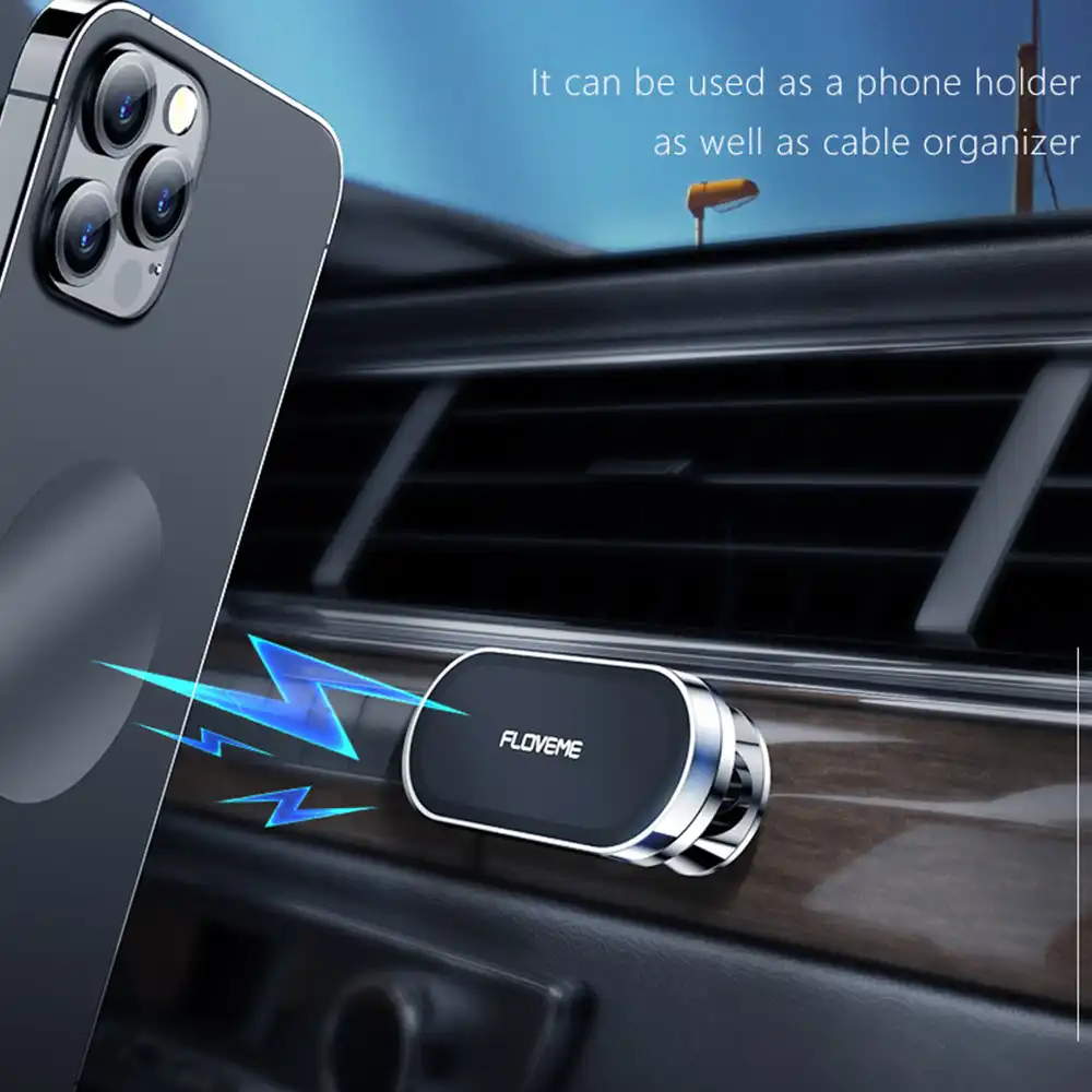 Floveme自動車電話磁気ホルダー金属板360回転携帯電話iphone Xiaomiサムスン車のgpsマグネットスタンドホルダーのための壁 携帯電話ホルダー スタンド Aliexpress