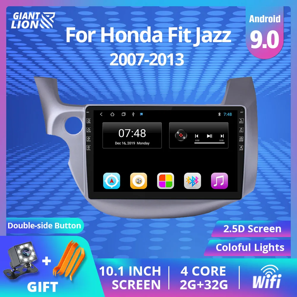 2DIN Android 9 0 автомобильное радио для Honda Fit Jazz 2007-2013 Автомобильный мультимедийный