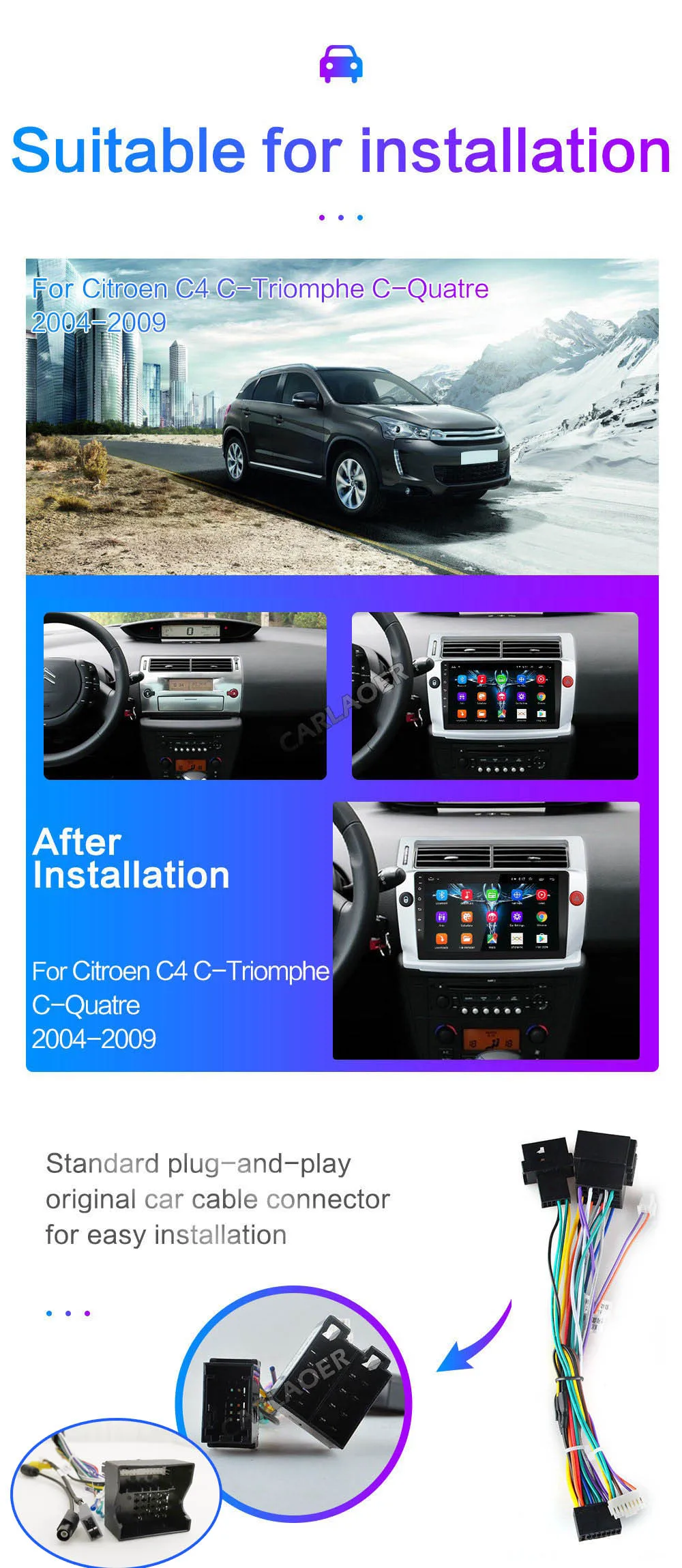 for Citroen C4 C-Triomphe C-Quatre 2004 2005 2006 2007 2008