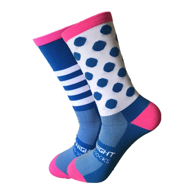 Брендовые профессиональные спортивные носки унисекс, дышащие дорожные велосипедные носки для спорта на открытом воздухе, носки для велоспорта, Компрессионные носки - Цвет: ABU