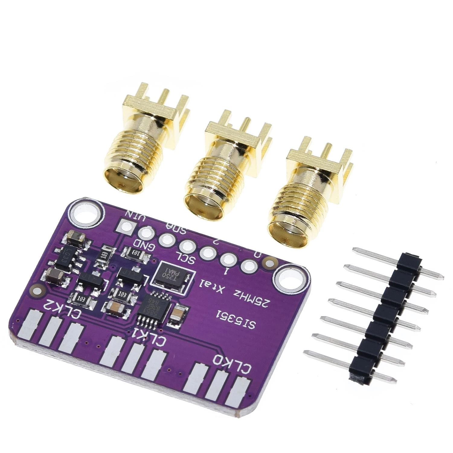 DC 3 V-5 V CJMCU-5351 Si5351A Si5351 I2C тактовый генератор коммутационная плата модуль генератор сигналов часы 8 кГц-160 МГц для Arduino