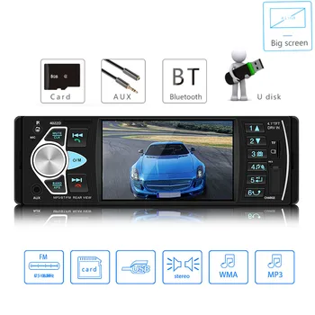 

4022D 1 Din Car Radio Auto Audio Stereo autoradio Bluetooth Support Rear View Camera USB Steering Wheel Remote Control