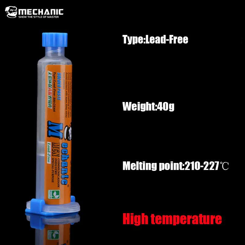 Паяльная паста механик пайка с флюсом высокая/низкая температура 40 г Бессвинцовая сварочная паста Флюс Для резист для пайки пайка SMT станция