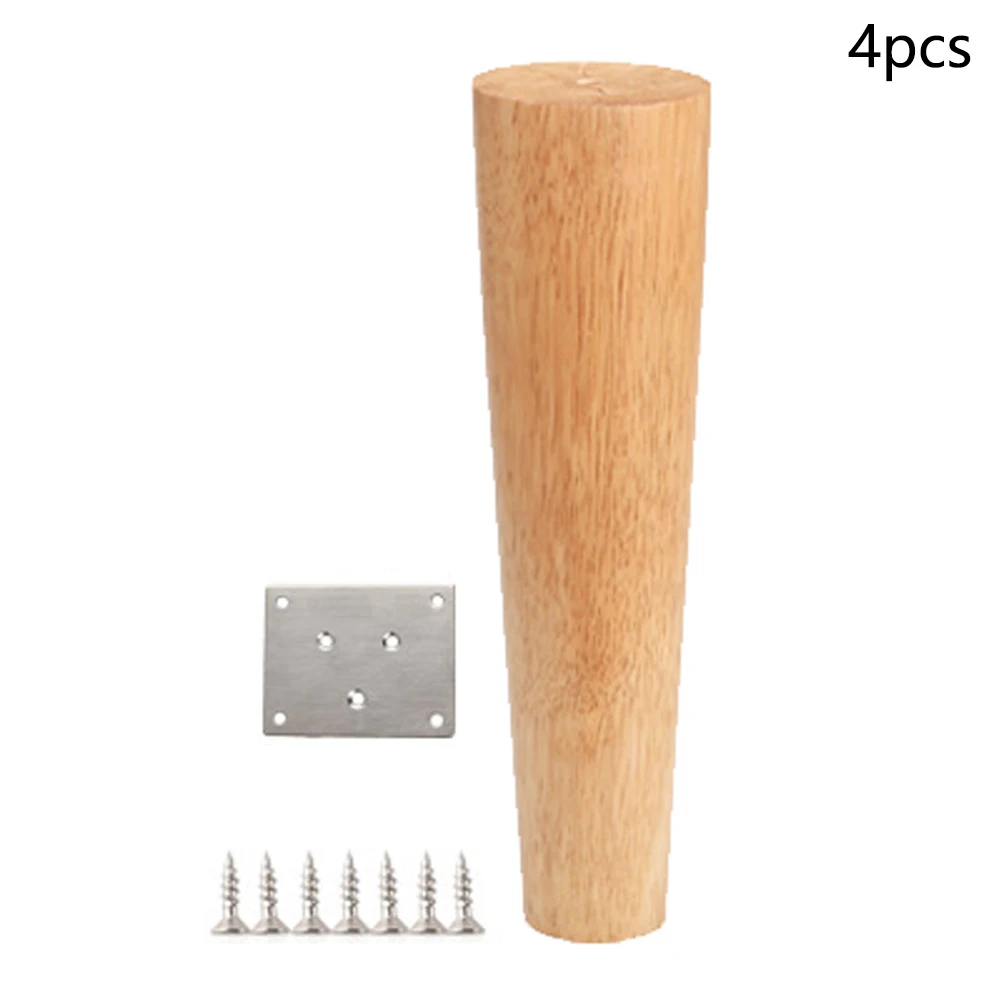 

4pcs Coffee Table Chair Accessories Non Slip TV Parts Solid Wooden Furniture Sofa Legs Cabinet Feet Stool