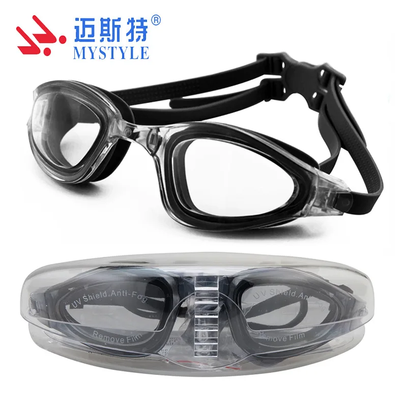 

New Style Goggles Comfortable Double Headed with Back Closure Design Swimming Glasses PC Anti-fog Electroplating Goggles