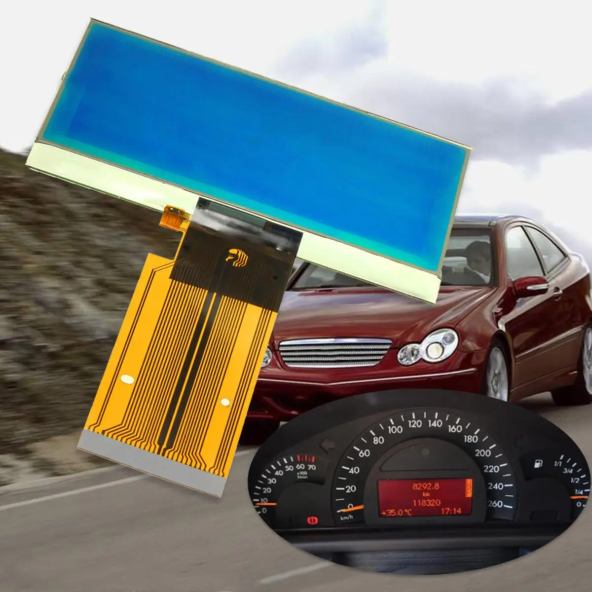 Автомобильный Автоматический ЖК-дисплей экран Спидометр кластер для Mercedes-Benz C-Class W203 C230 C240 C32& C55 Для AMG 2001 2002 2003 2004