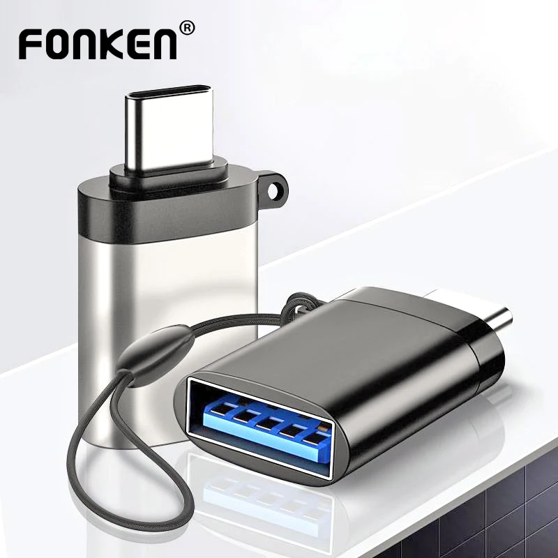 FONKEN USB 3 0 Type-C OTG адаптер для кабеля Type C конвертер Xiaomi Huawei Samsung мыши клавиатуры диск