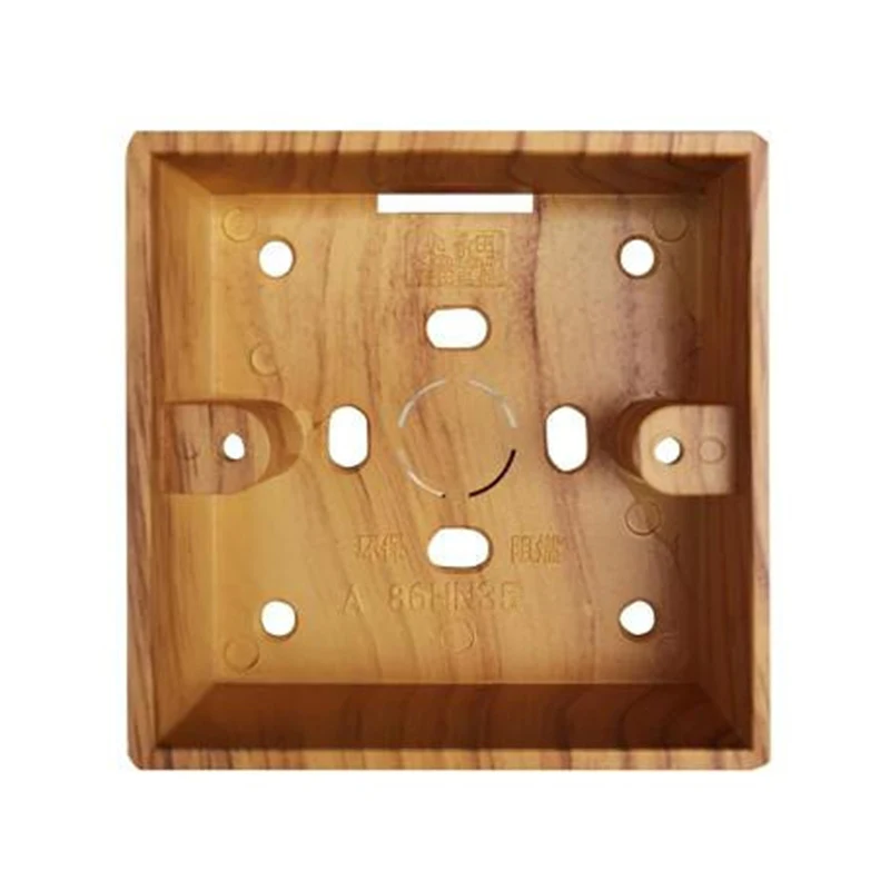 2 шт. ретро-переключатель розетка Ming Нижняя коробка цвет древесины 86 Тип переключатель гнездо распределительная коробка выдающаяся распределительная коробка для монтажа в стену