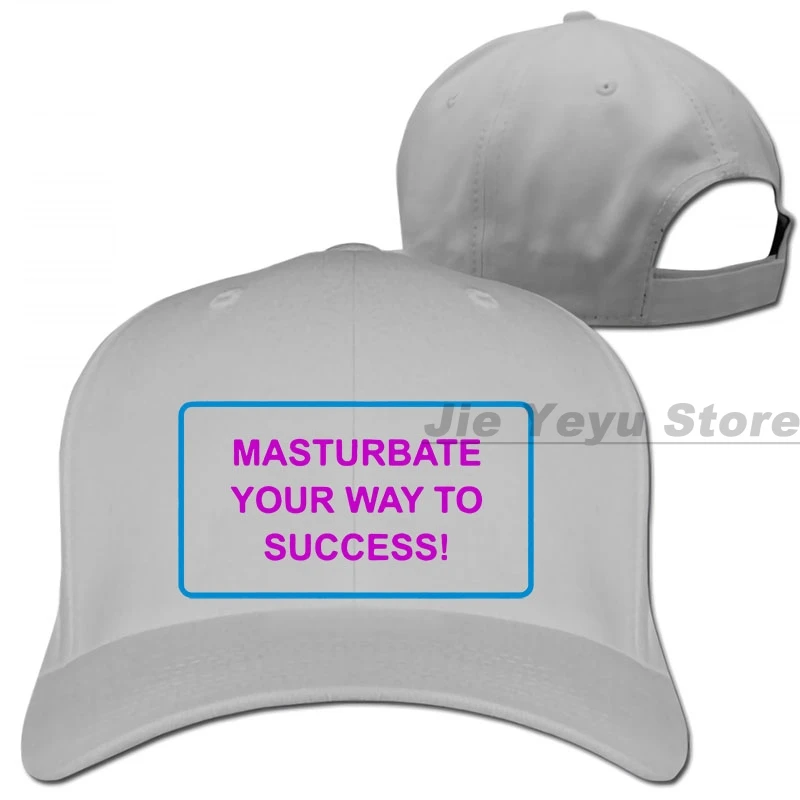 Masturate Your Way To Success бейсболка для мужчин и женщин Кепка для водителя грузовика модная Регулируемая Кепка - Цвет: 1-Gray