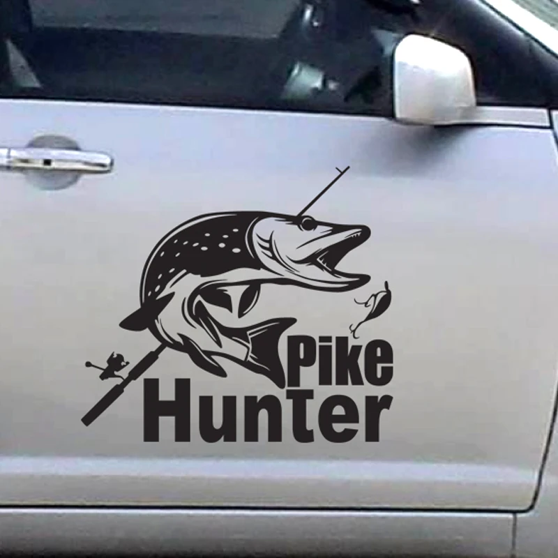 Go Fishing Sticker Pike Hunter Decal Bucket Tackle Shop Fishhook Fish Tank  Boat Box Car Vinyl Fishing1006 - AliExpress