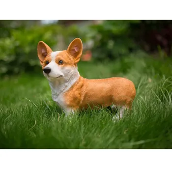

Sales Welsh Corgi Statue Lucky Corgi Dog Animal Desk Accessories Birthday Christmas Gift L3014