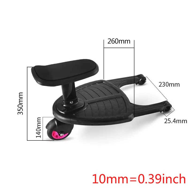 Wheeled Buggy Board Pushchair Stroller Kids Safety Comfort Step Board Up To 25Kg #4l31 (6)