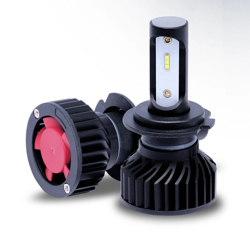 AOSHIKE H4 светодиодный лампы для передних фар H7 светодиодный H11 9005 HB3 9006 HB4 зэс чипы 8000LM 6500K 24W 12V 24V авто лампы стайлинга автомобилей
