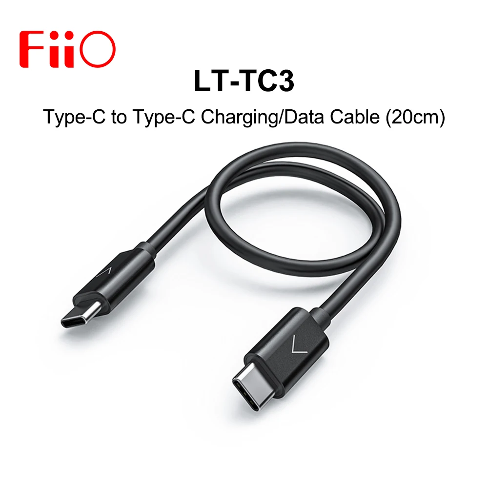Зарядный кабель FiiO LT-TC3 20 см Type-C на для телефонов Android подключается к музыкальным