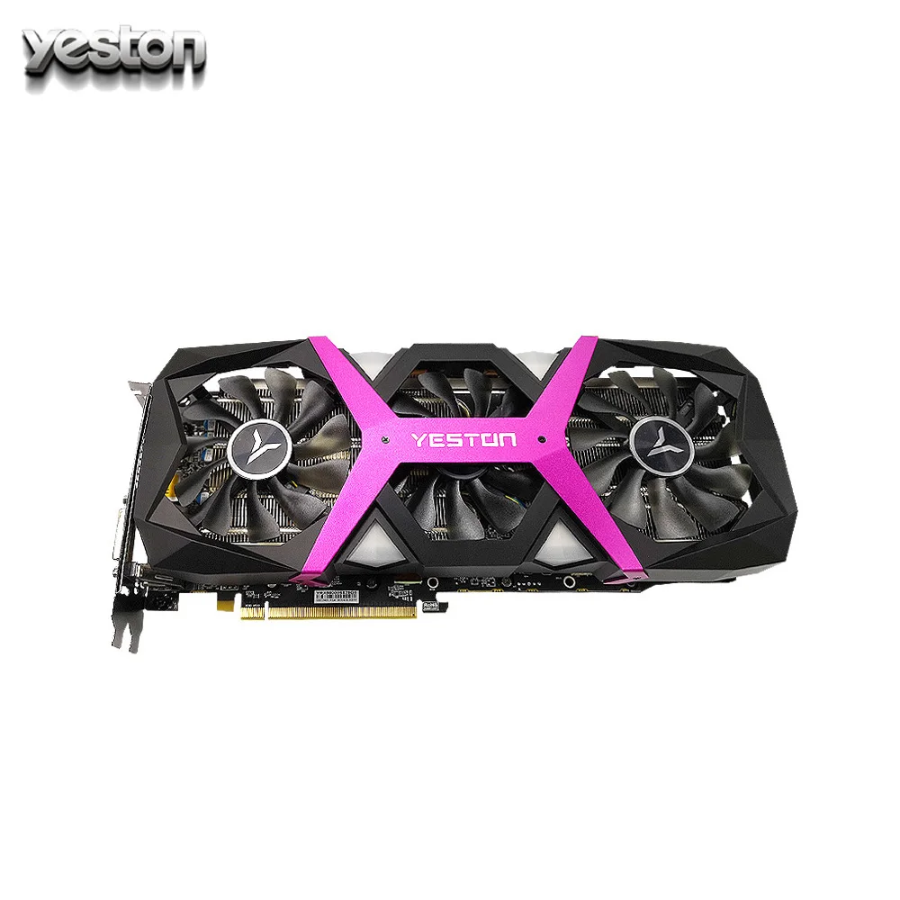 Yeston Radeon RX580 8 ГБ GDDR5 256bit PCI Express x16 3,0 видеокарта для видеоигр внешняя видеокарта для настольных ПК