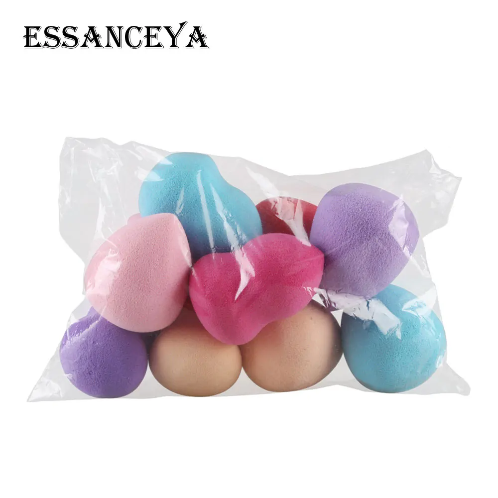 

ESSANCEYA 10 Pcs Makeup Sponge Air Cushion Puff Dry Wet Use Powder Concealer Foundation Cream Cosmetic Sponges Puffs Beauty Kits