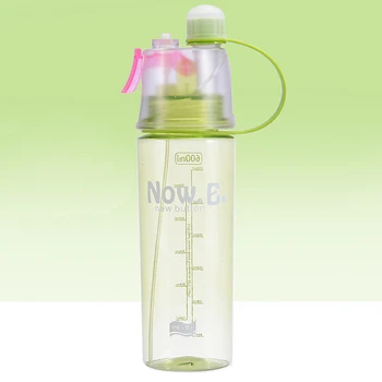 400Ml Drinking Bottle Solid Plastic Spray Cool Summer Sports Water Bottle Portable Outdoor Climbing Bike Drinkware Hot Products 5