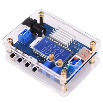 

DC DC Buck Converter CC CV Power Module 1-24V 3A Adjustable Regulated Power Supply Capacity Voltmeter Ammeter