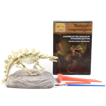 

kids toys Educational Science Fossil Excavation Dinosaur Toy DIY dig it out Excavation Set Toy Stegosaurus Standard Edition